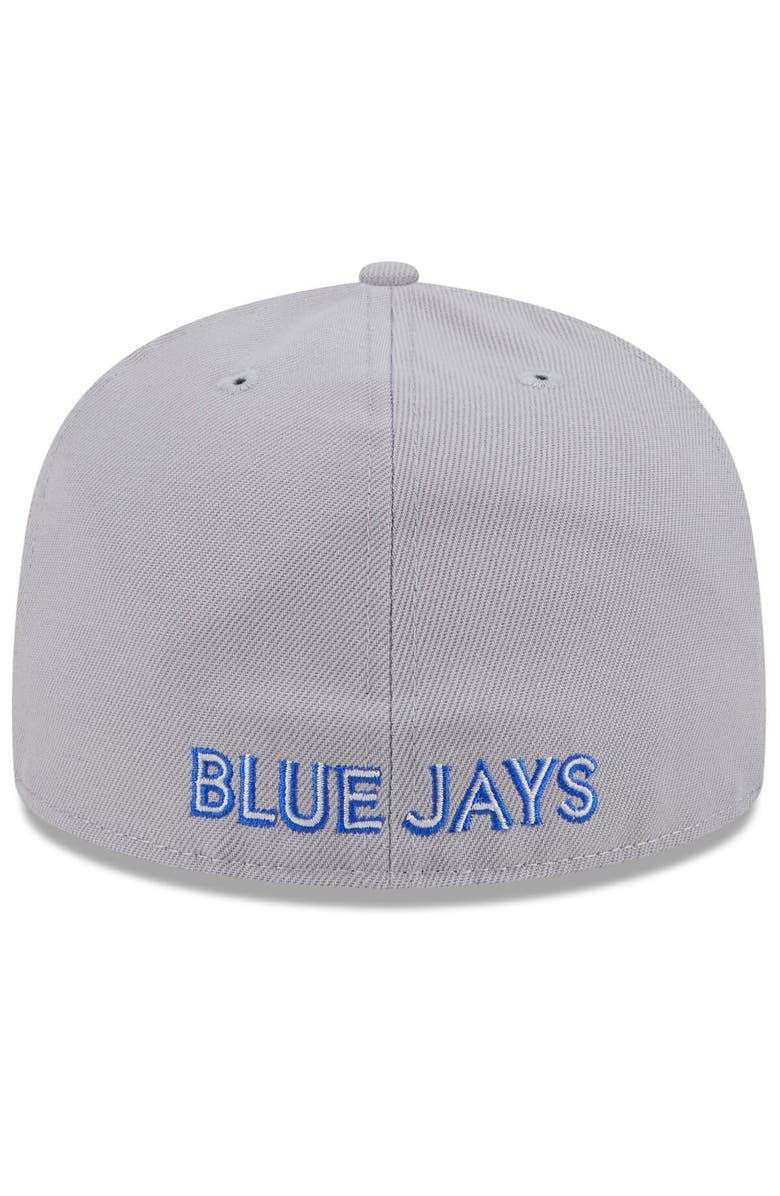 New Era Men's New Era Royal/Gray Toronto Blue Jays Gameday Sideswipe 59FIFTY Fitted Hat, Alternate, color, 