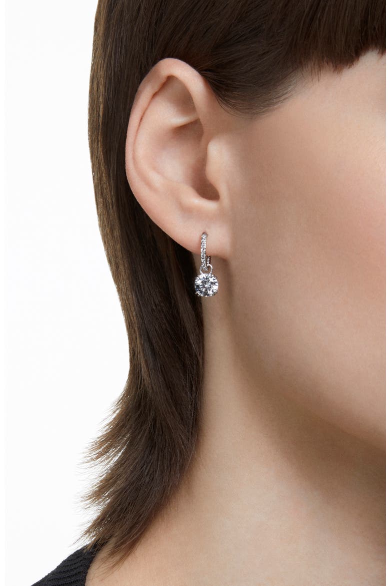 Stilla Huggie Hoop Earrings, Alternate, color, SILVER