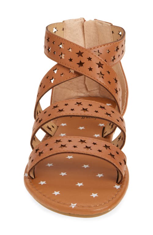 Olivia Miller Kids' Star Cutout Sandal In Brown