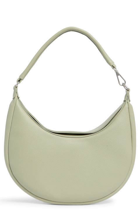 Convertible Faux Leather Shoulder Bag