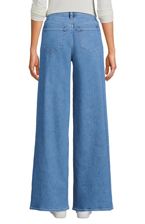 LANDS' END LANDS' END RECOVER DENIM HIGH RISE EXTRA WIDE LEG JEANS