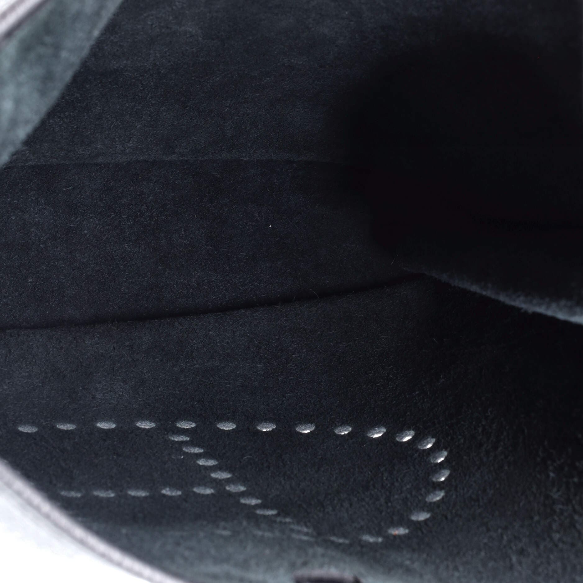 Pre-Owned Hermes Evelyne Bag Gen III Clemence GM, Alternate, color, Noir