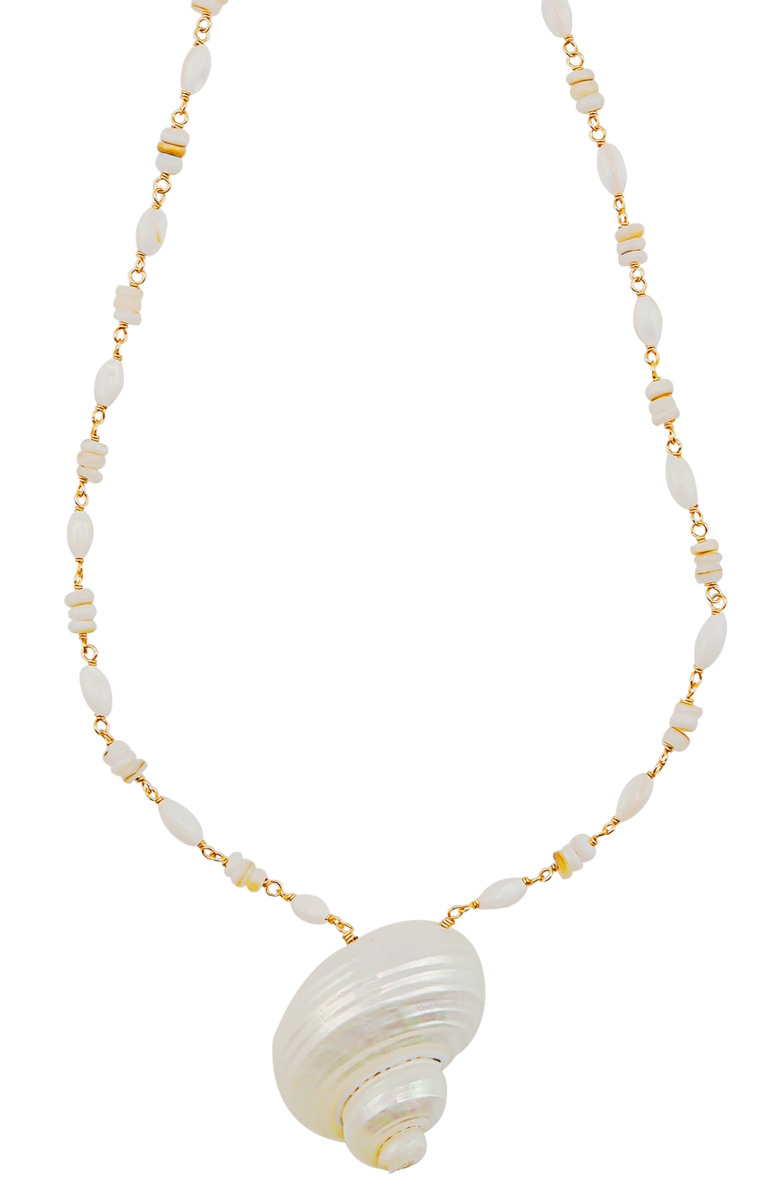 Panacea White Shell Pendant Necklace (Women) | Nordstromrack