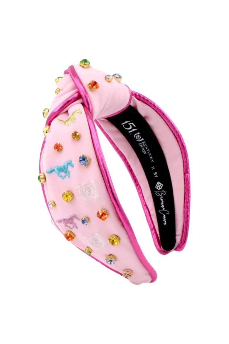 Women's Brianna Cannon 151st Kentucky Derby Rainbow Horses Headband, Main, color, Pink