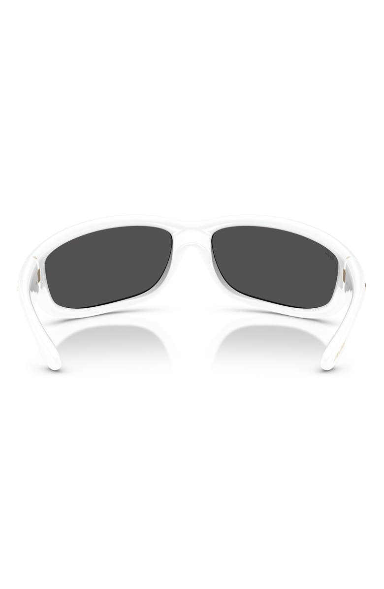Ray-Ban x A$AP Rocky Ultra Wrap 003 86mm Shield Sunglasses, Alternate, color, White/ Dark Grey