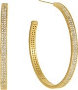 Dean Davidson Petit Pavé Midi Hoop Earrings