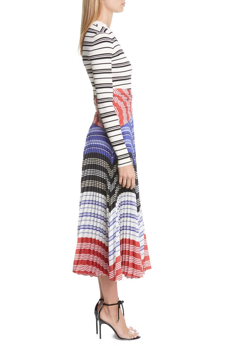 Altuzarra Stripe Long Sleeve Dress, Alternate, color,