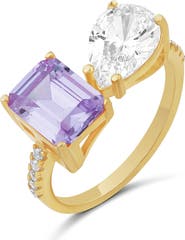SHYMI Cubic Zirconia Cocktail Ring