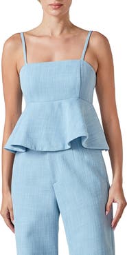 Endless Rose Tweed Peplum Camisole