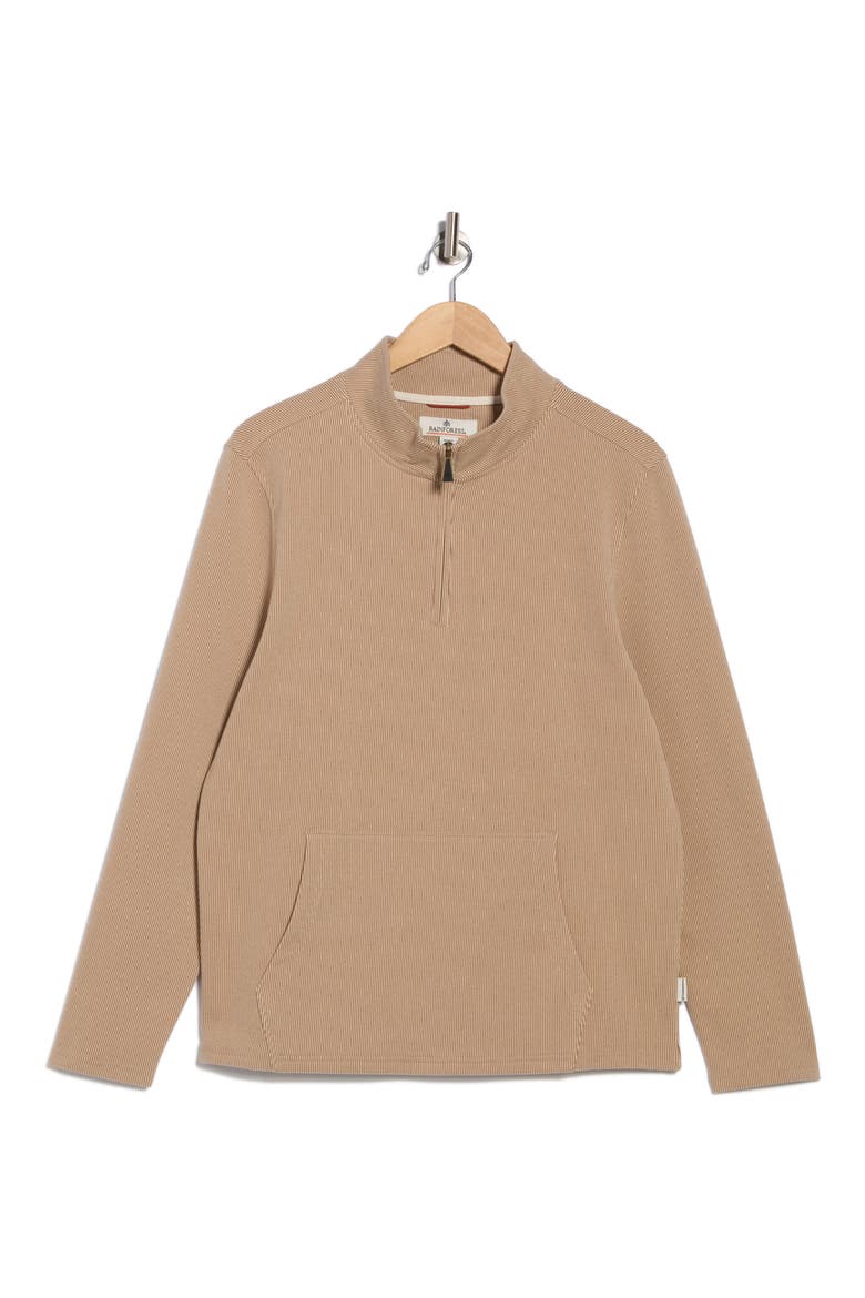 Catalina Hills Stripe Quarter Zip Pullover, Alternate, color, CHINCHILLA