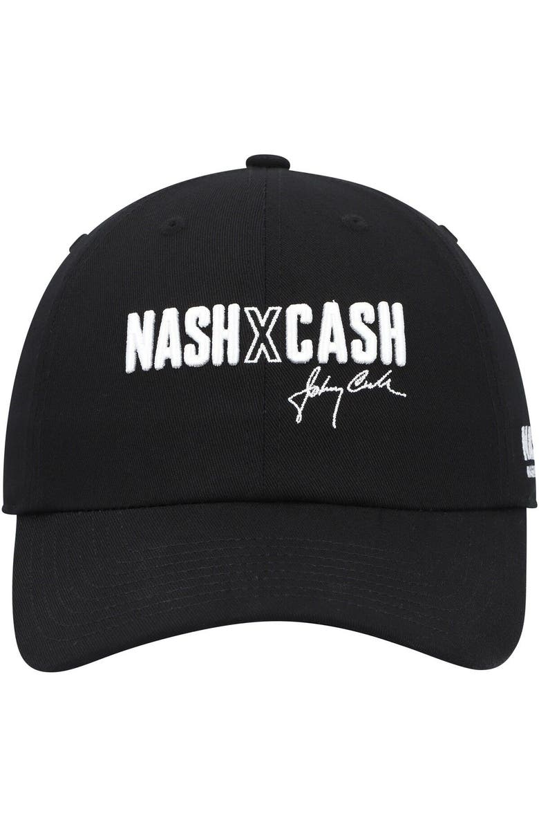Mitchell & Ness Men's Mitchell & Ness Black Nashville SC x Johnny Cash Adjustable Dad Hat, Alternate, color,