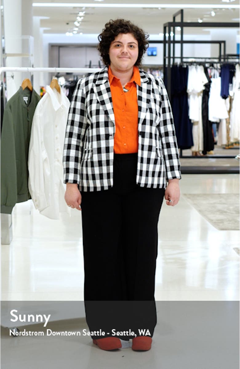 Plaid One-Button Blazer, sales video thumbnail