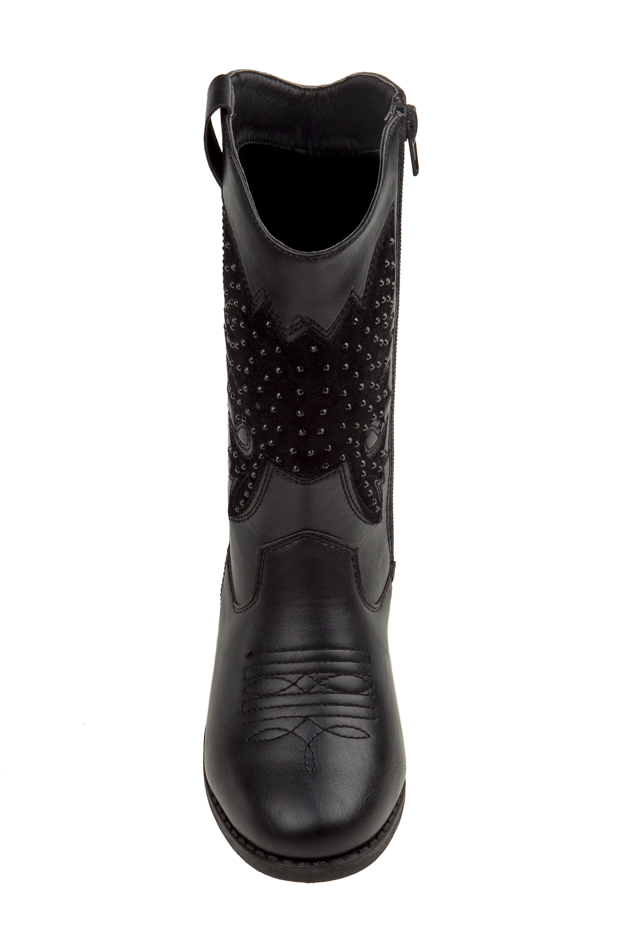 Kensie Girl Studded Western Boot, Alternate, color, 