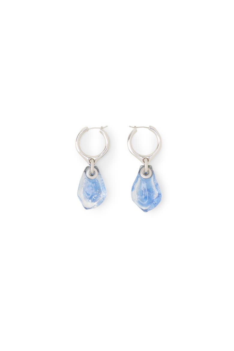 Aurore Hoop Earrings, Main, color, Blue/Transparent