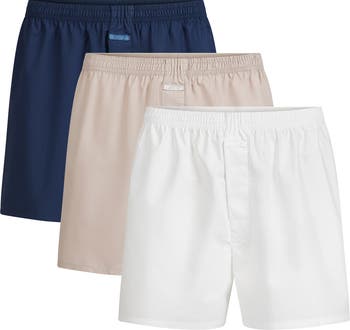 Assorted 3-Pack Cotton Poplin Boxers