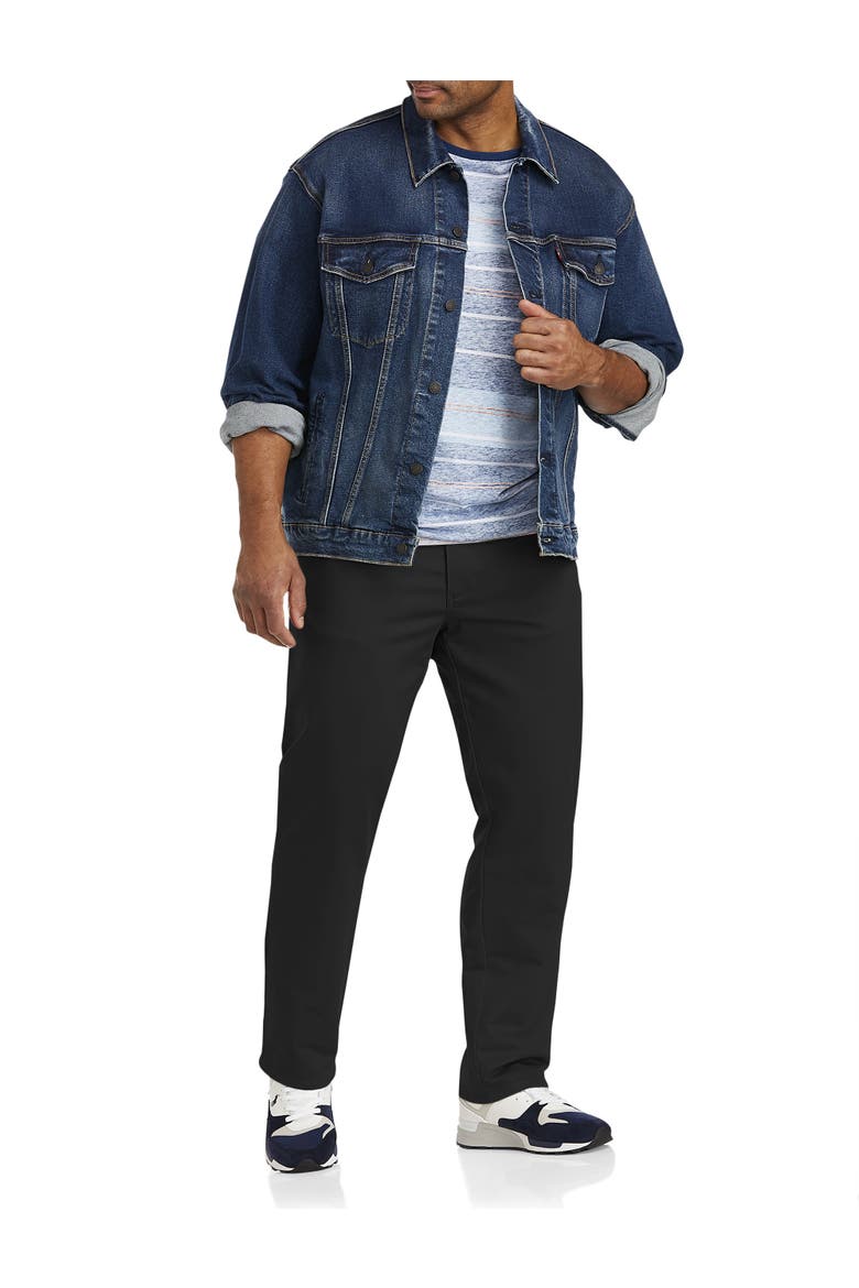 Big & Tall 5-Pocket Everyday Stretch Twill Pants, Alternate, color, MIDNIGHT BLACK