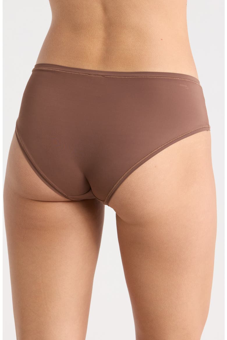 Soft Flex Hipster Panties, Alternate, color, CHESTNUT
