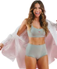 Cheeky Cherry Cotton Stretch Scoop Bralette