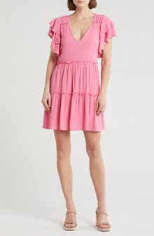 Tart Eli Flutter Sleeve Tiered Dress