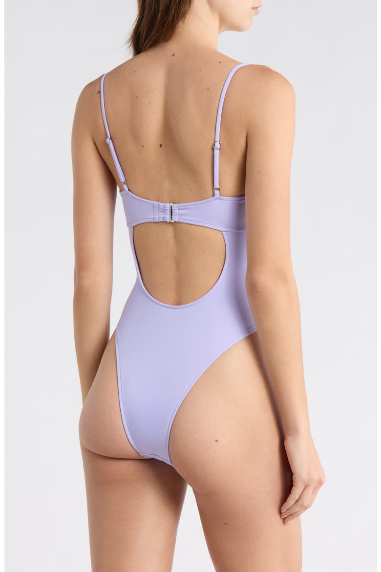 Malia One-Piece Swimsuit, Alternate, color, LAVENDER