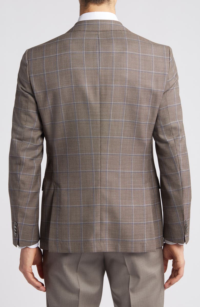 BOSS Hutson Windowpane Check Wool Sport Coat, Alternate, color, 