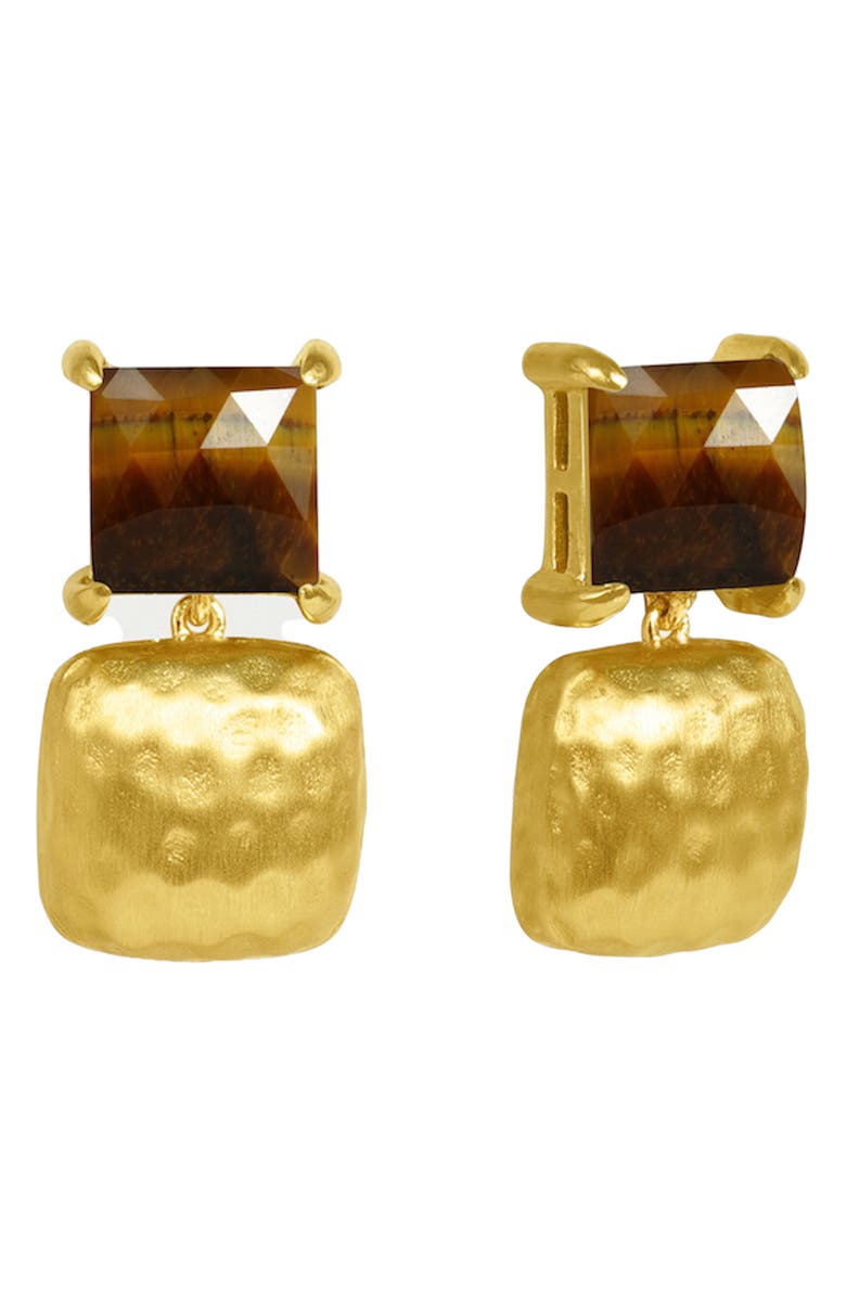 Dean Davidson Nomad Drop Earrings, Alternate, color, Gold/ Tigers Eye