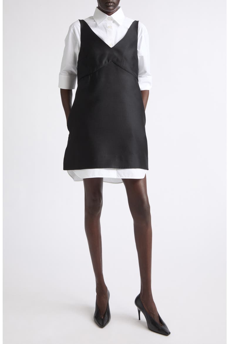 Hybrid Shirt Dress, Main, color, 1000 BLACK