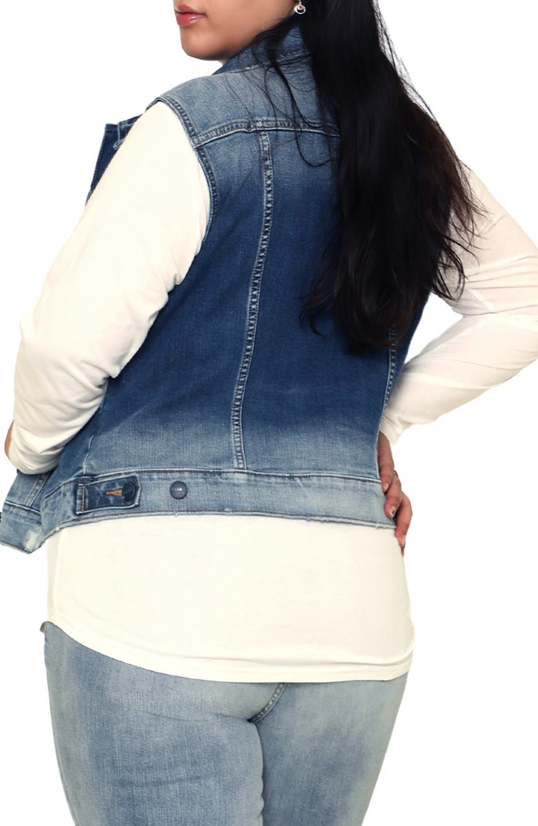 SLINK Jeans Denim Vest, Alternate, color, 
