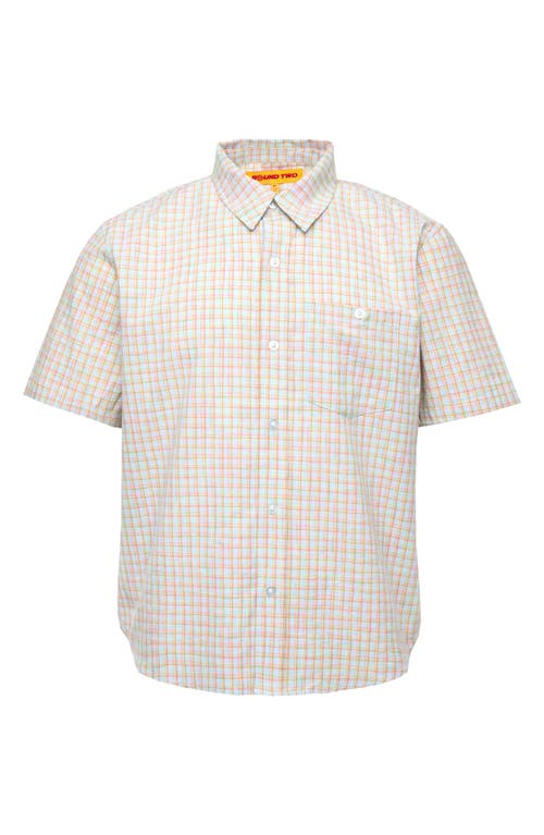 Round Two Als Check Short Sleeve Button-up Shirt
