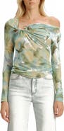Bardot Marisol Asymmetric Mesh Top