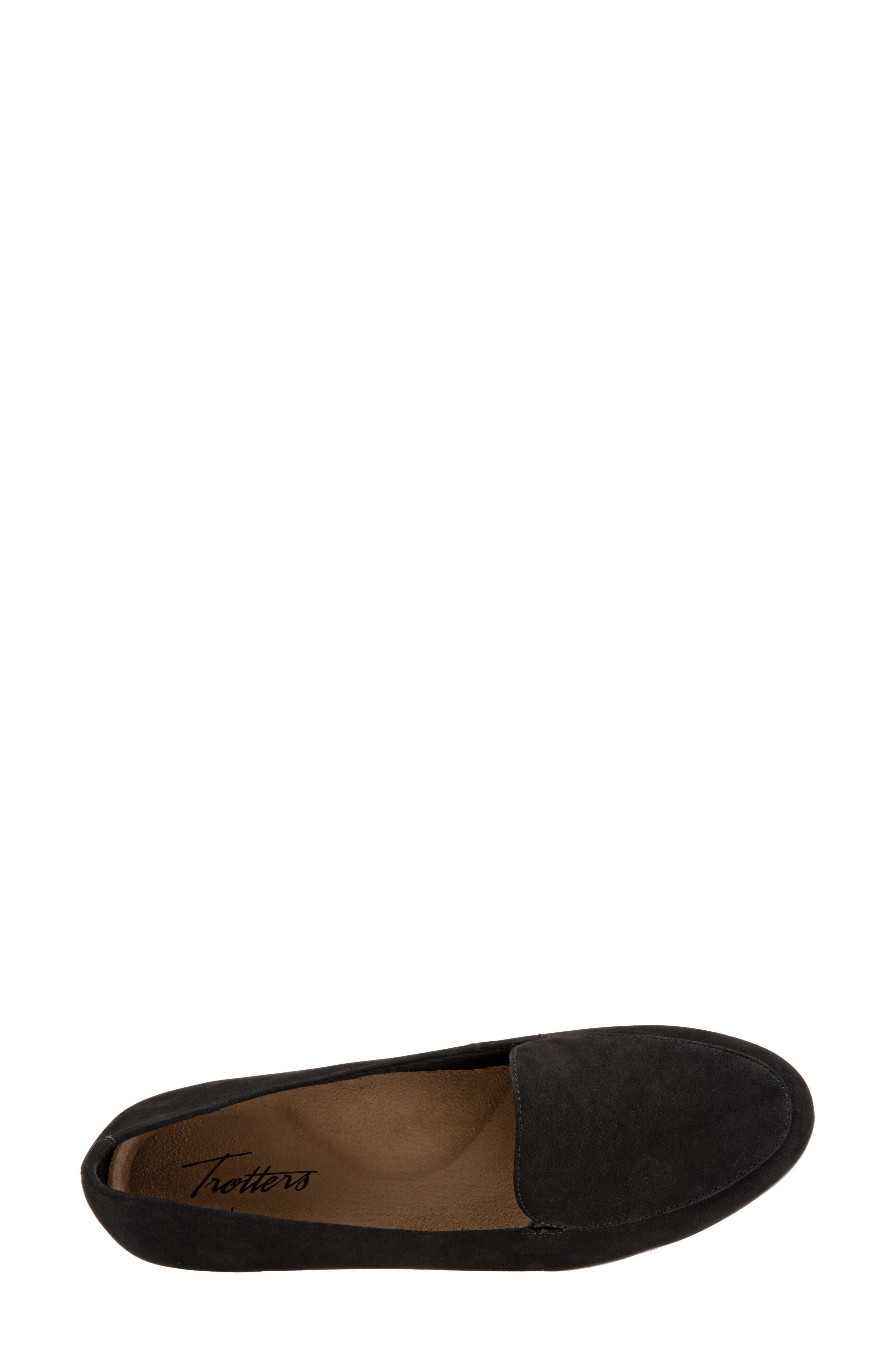 Trotters Monarch Loafer, Alternate, color, Black Suede