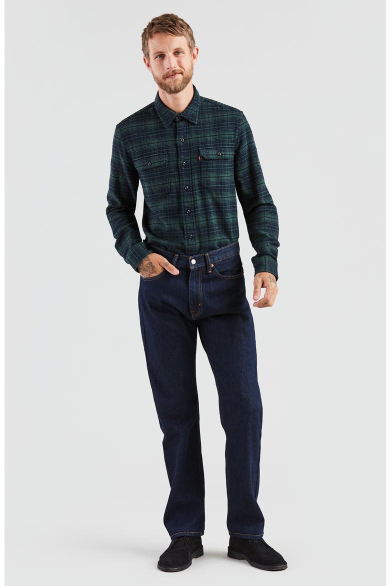 505™ Regular Fit Straight Leg Jeans, Alternate, color, RINSE 37741