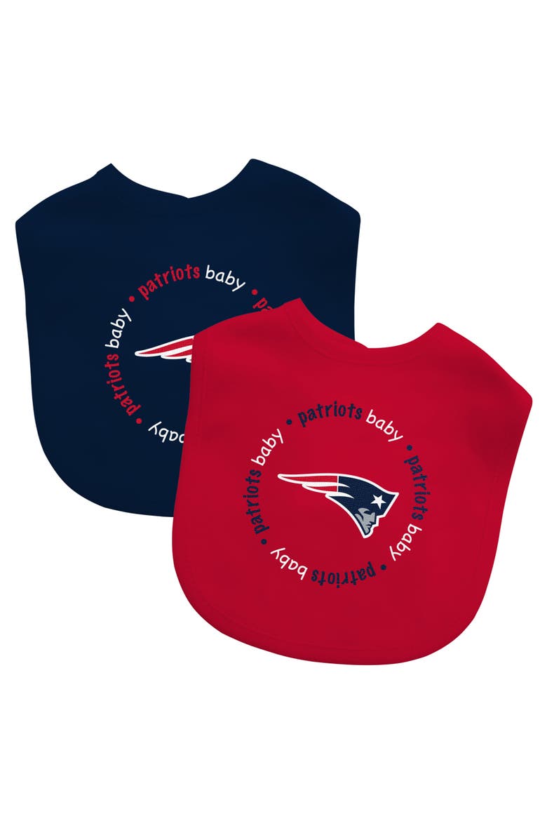 New England Patriots - Baby Bibs 2-Pack, Main, color, Red