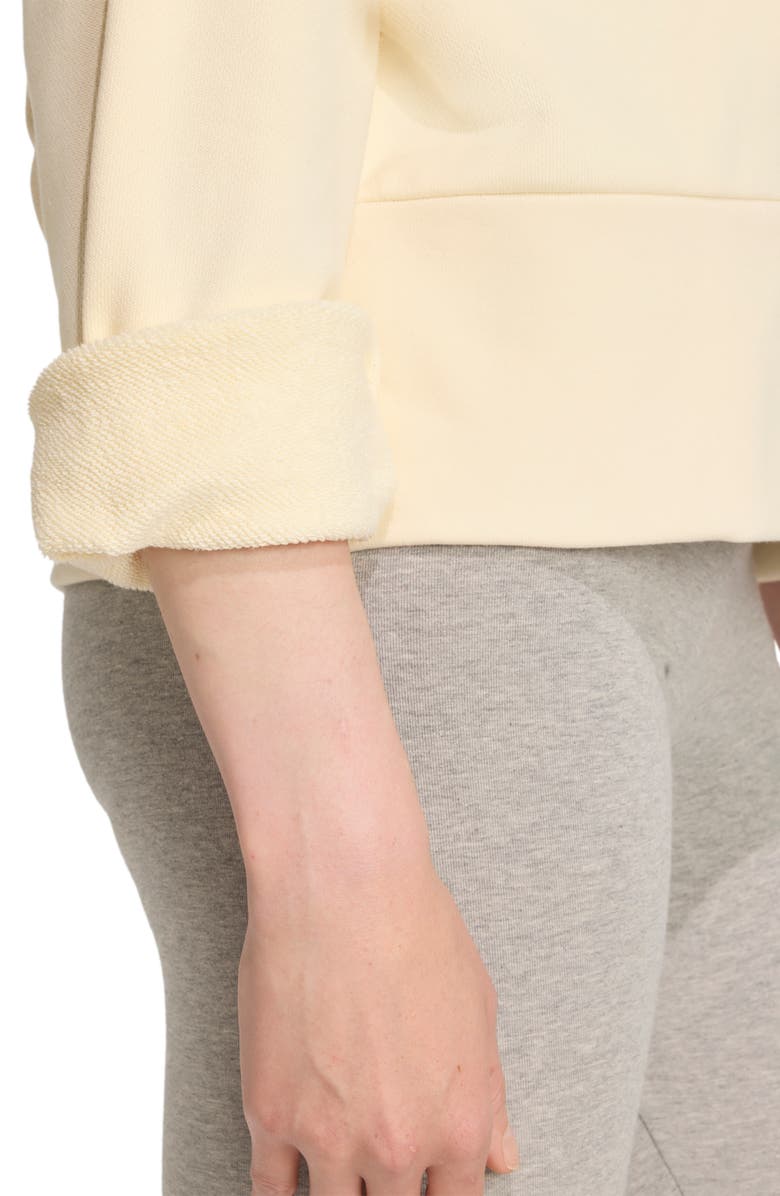 adidas Cat Patch Crewneck Sweater, Alternate, color, Cream White