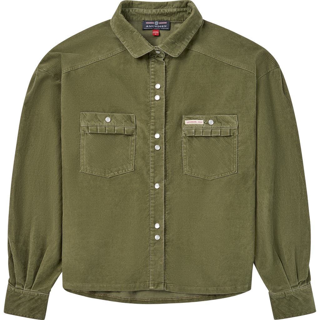 Amundsen Sports Wild Velvet Shirt In Green