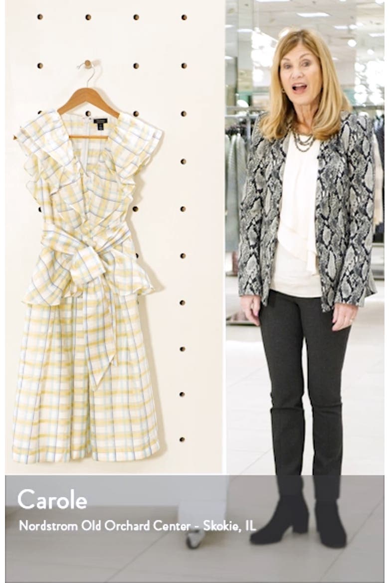 x Atlantic-Pacific Bow Front Plaid Ruffle Dress video