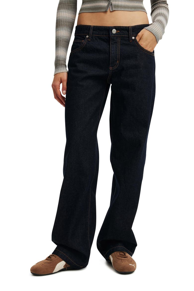 Women's Low Rise Straight Jean, Main, color, Indigo