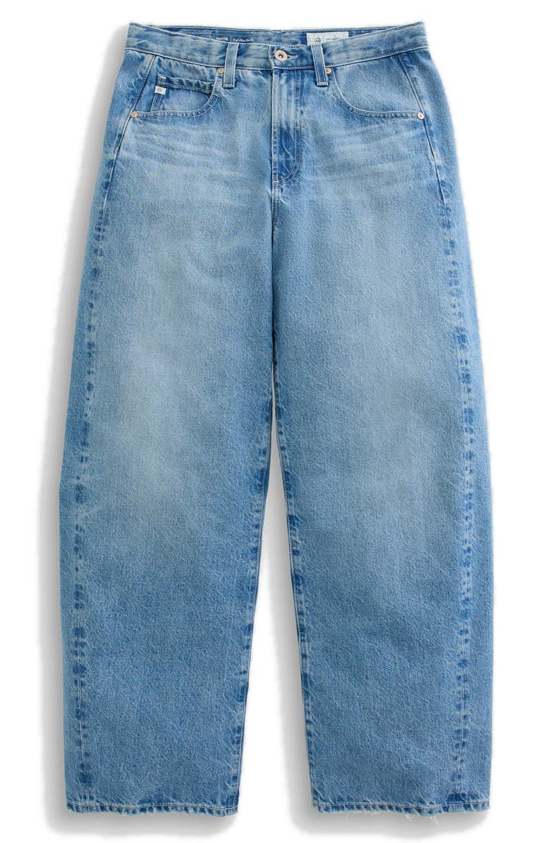 AG Hattie High Waist Ankle Wide Barrel Leg Jeans, Alternate, color, Blueprint