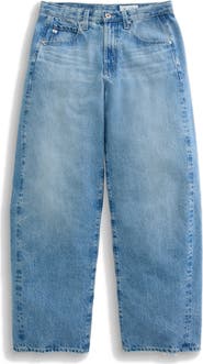 AG Hattie High Waist Ankle Wide Barrel Leg Jeans