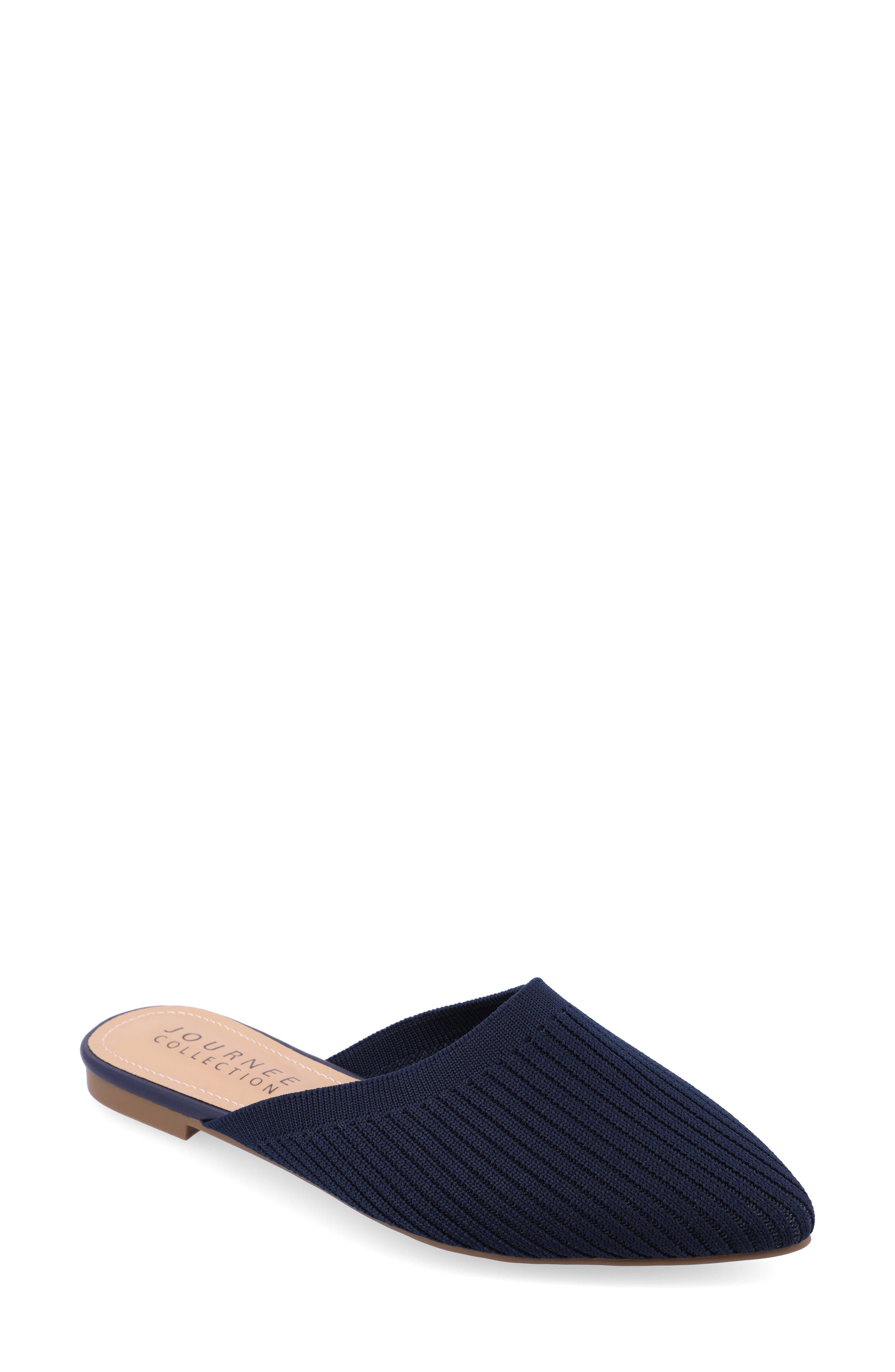 Aniee Knit Mule - Wide Width, Main, color, NAVY