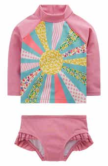 Long Sleeve Two-Piece Rashguard Swimsuit