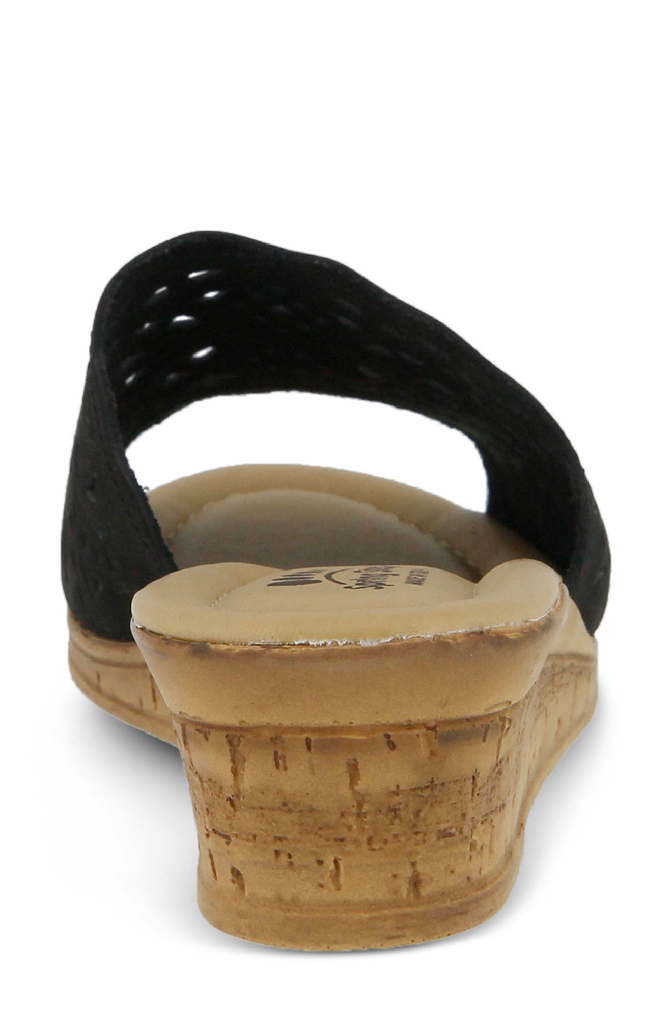 Estella Sandal, Alternate, color, BLACK NUBUCK LEATHER
