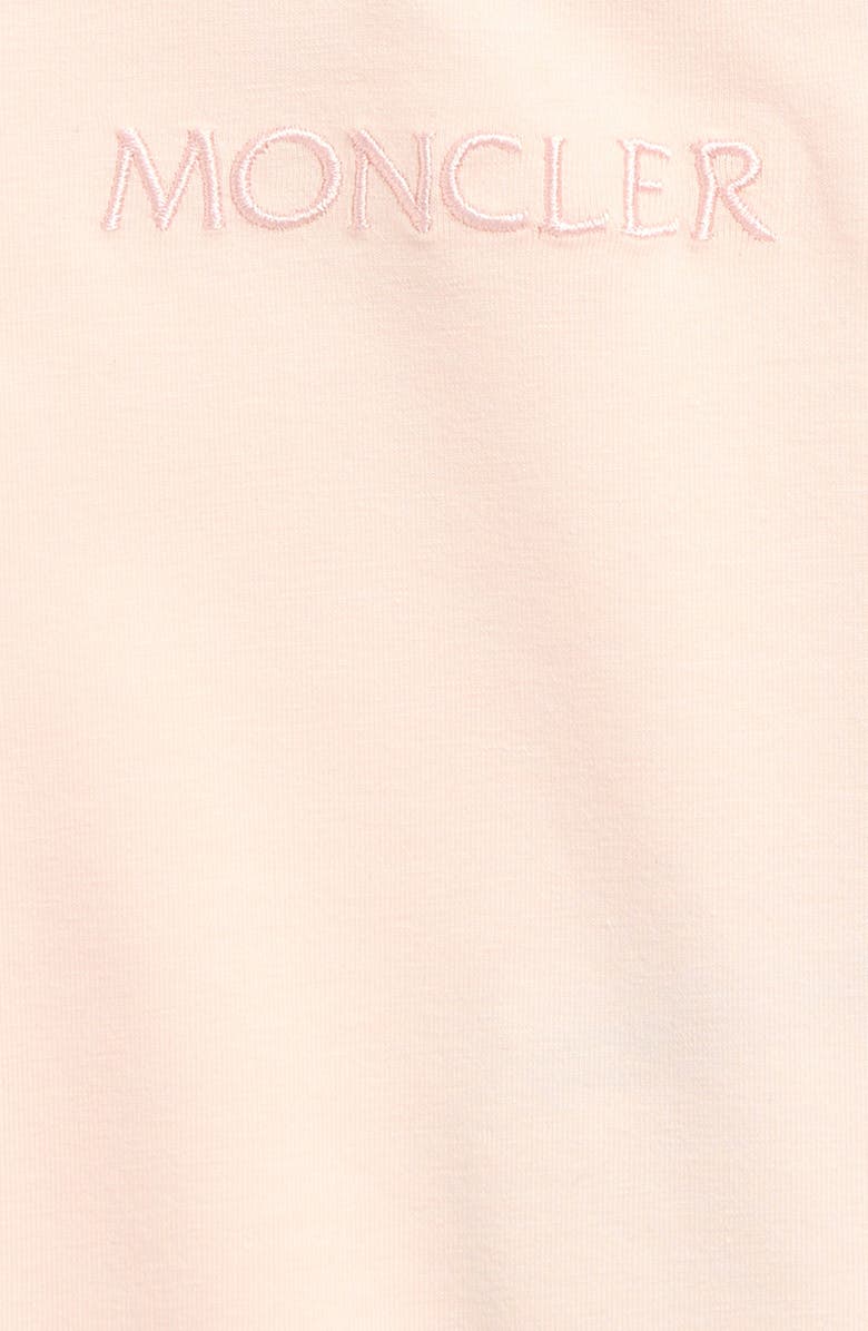 Moncler Kids' Logo Patch Short Sleeve T-Shirt, Alternate, color, Light Pink