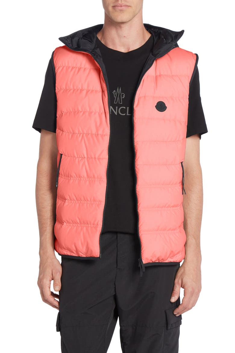 Nubiera Hooded Down Vest, Main, color, DESERT ROSE