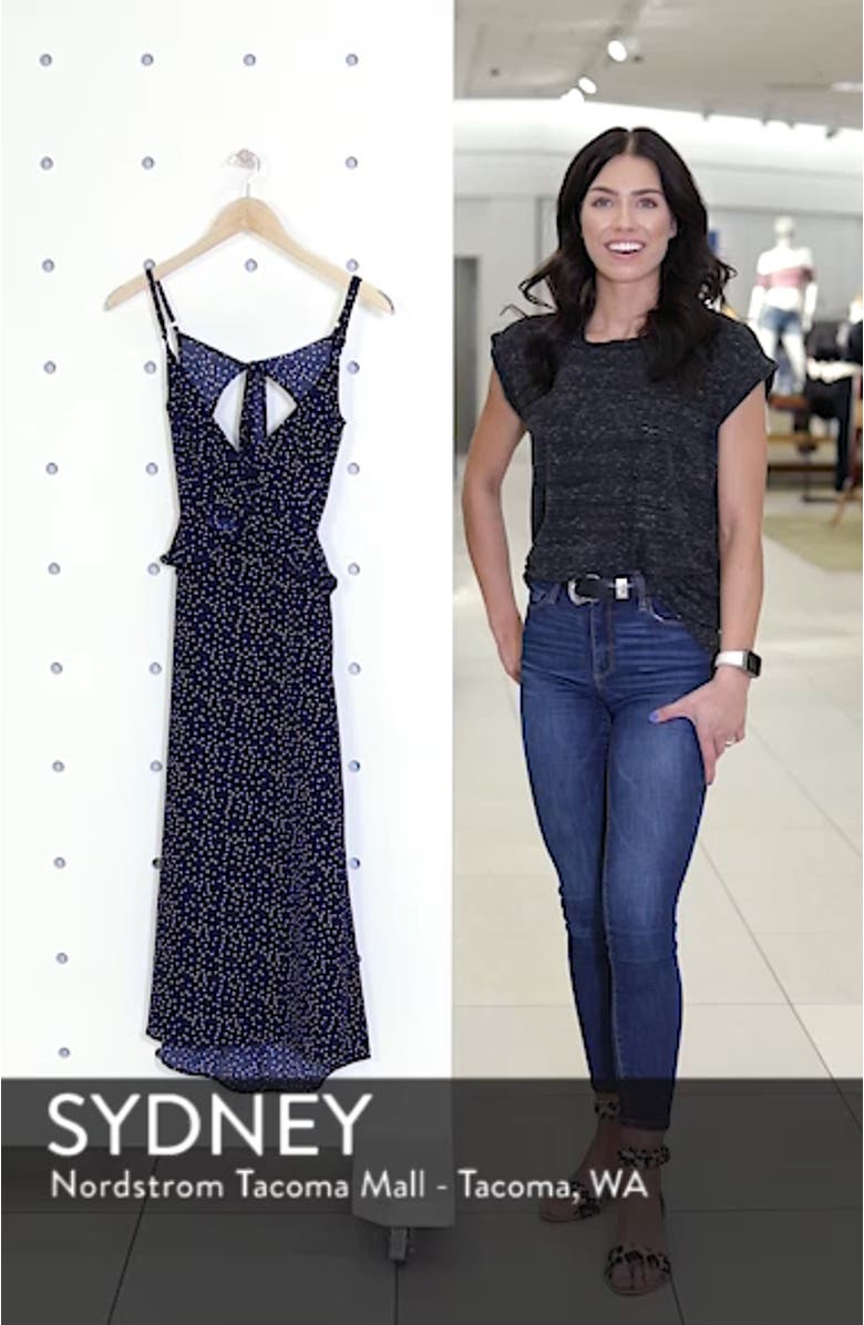 Ruffle Tie Back Midi Dress, sales video thumbnail