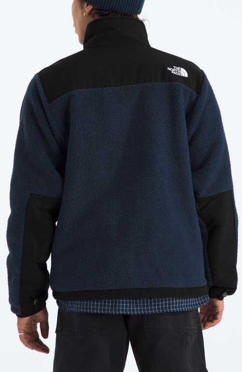 The North Face Logo Vertical Collar Grab Velvet Casual Jacket In Black