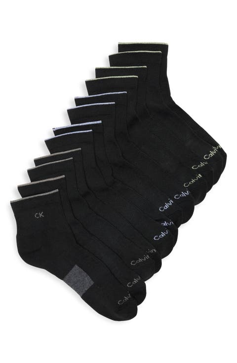 6-Pack Cushioned Quarter Length Socks