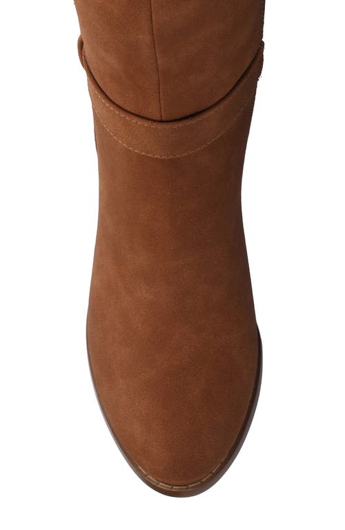 Journee Collection Alyza Faux Shearling Over-the-knee Boot In Brown