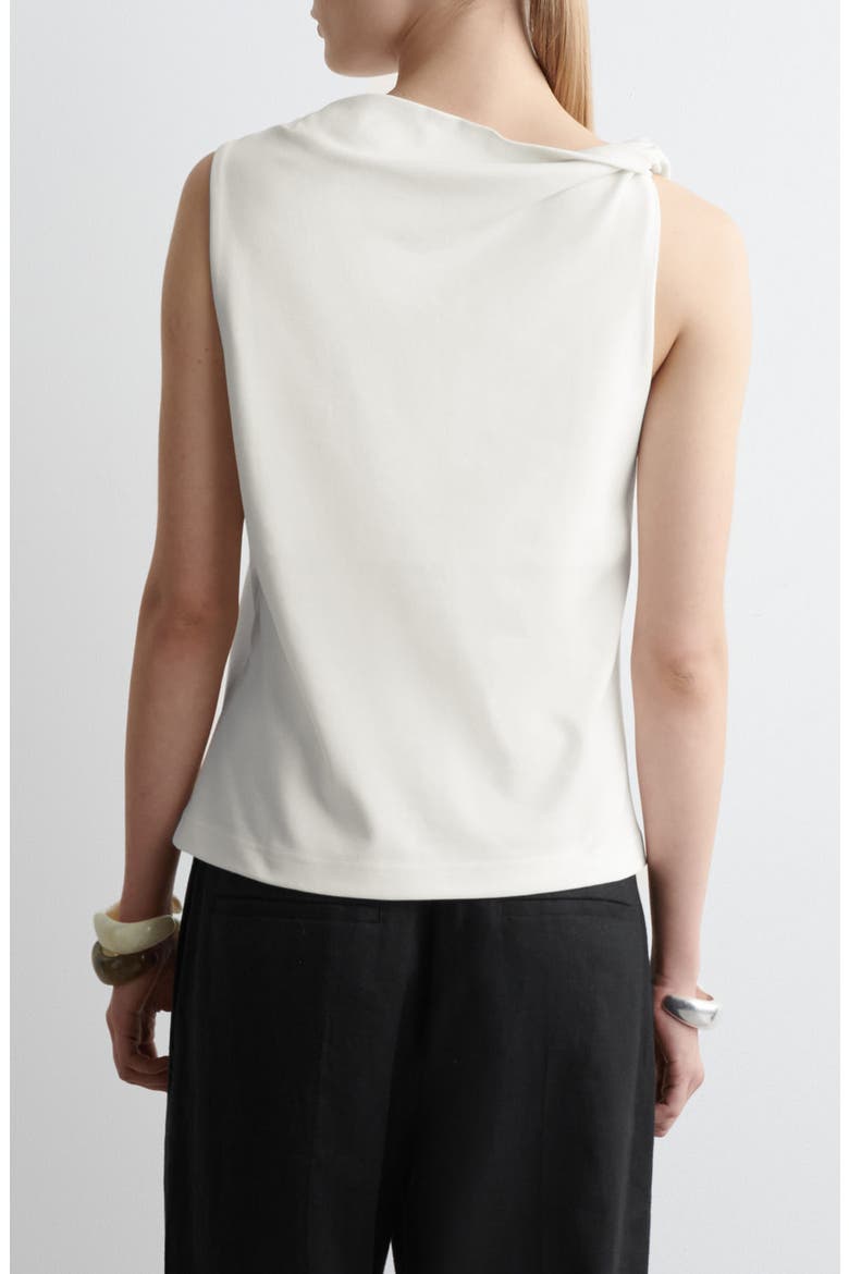Drape Sleeveless Top, Alternate, color, WHITE DUSTY LIGHT