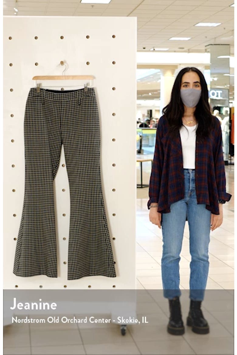 Check Bootcut Wool Trousers video